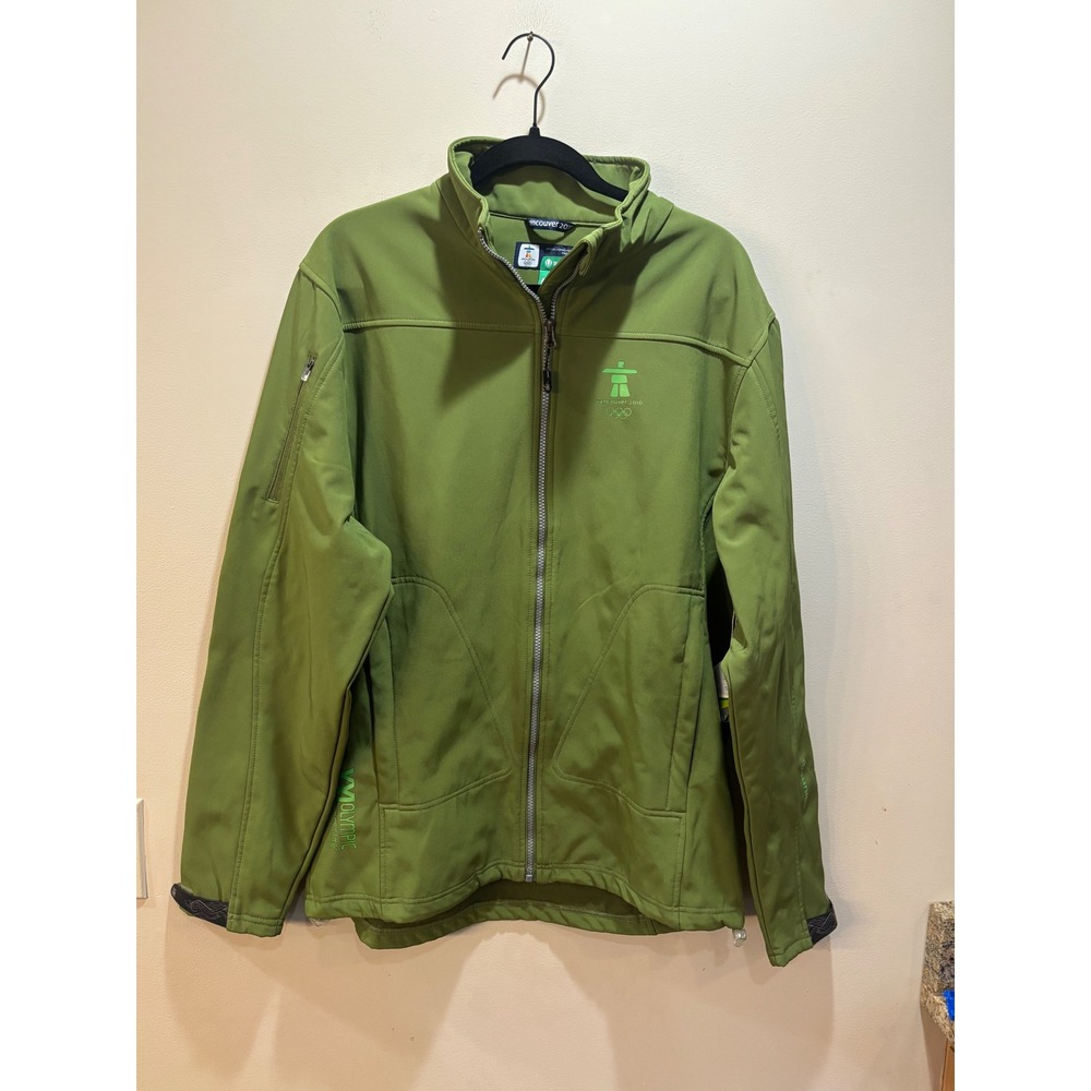 NWT Sunice Vancouver 2010 Winter Olympics Softshell Jacket‎ Mens Large Green